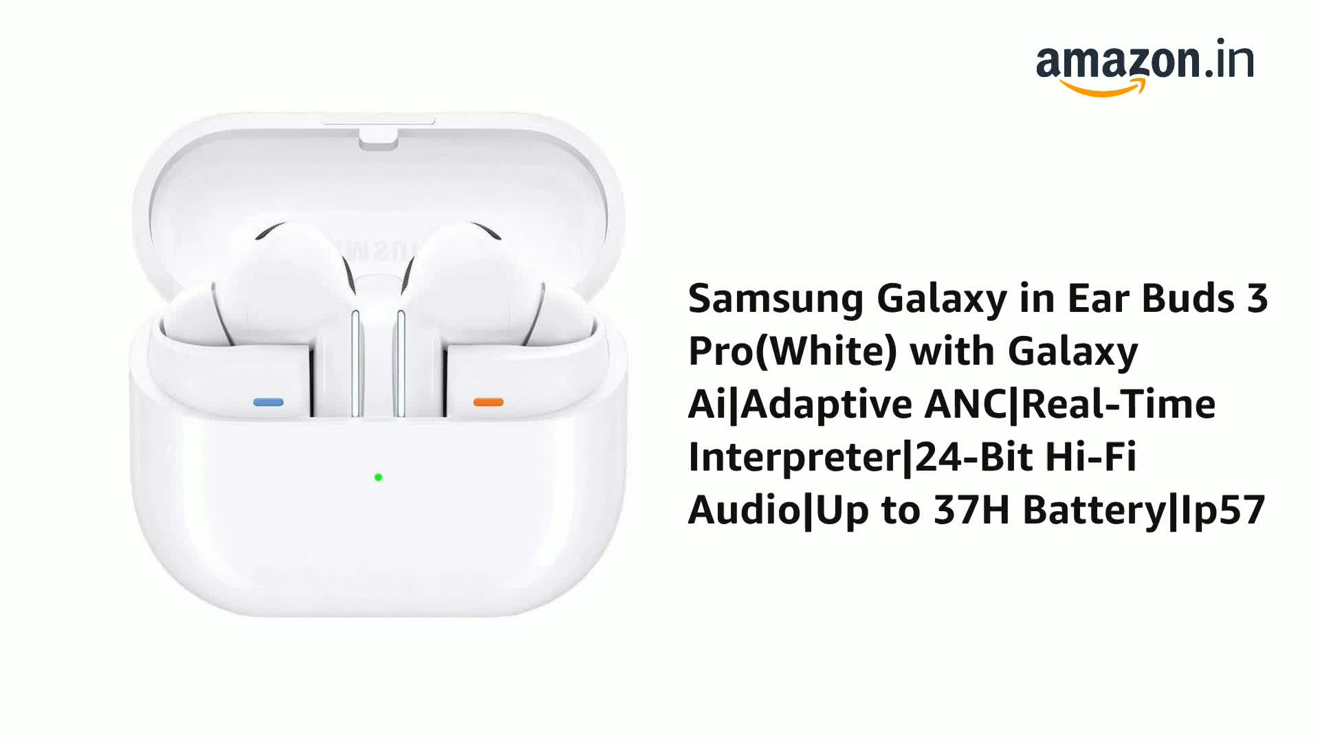Samsung Galaxy in Ear Buds 3 Pro(White) with Galaxy Ai